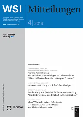 Hans-BöcklerStiftung, Düsseldorf |  WSI-Mitteilungen | Zeitschrift |  Sack Fachmedien