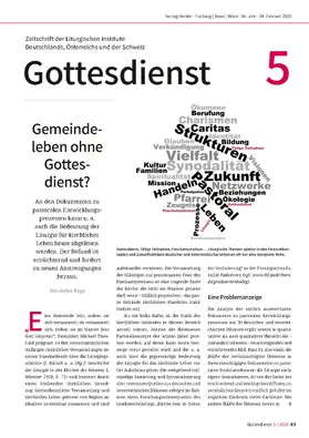 Gottesdienst | Zeitschrift |  Sack Fachmedien
