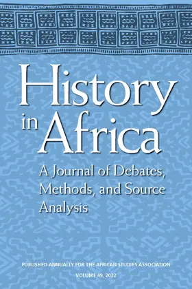 History in Africa | Cambridge University Press | Zeitschrift | sack.de