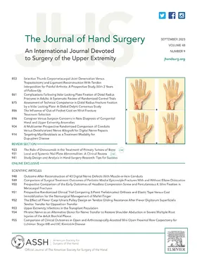The Journal of Hand Surgery | W.B. Saunders | Zeitschrift | sack.de