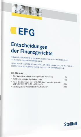 Redaktion: Dr. Jürgen Schmidt-Troje / Dr. Heide Schaumburg / Helmut Plücker u.a. |  Entscheidungen der Finanzgerichte EFG | Zeitschrift |  Sack Fachmedien