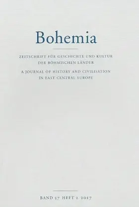 Martin Schulze Wessel, Michaela Marek, Frank Hadler, Sheilagh Ogilvie, Martin Nodl |  Bohemia | Zeitschrift |  Sack Fachmedien