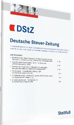 Dr. Joachim Schiffers und Prof. Dr. Thomas Köster (Schriftleiter) |  Deutsche Steuer-Zeitung (DStZ) | Zeitschrift |  Sack Fachmedien