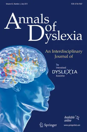 Annals of Dyslexia | Springer | Zeitschrift | sack.de