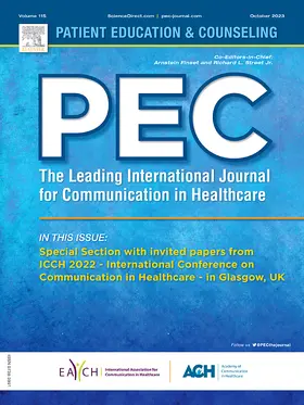 Patient Education and Counseling | Elsevier | Zeitschrift | sack.de