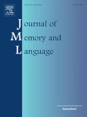 Journal of Memory and Language | Academic Press | Zeitschrift | sack.de