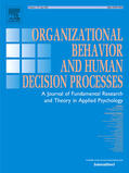  Organizational Behavior and Human Decision Processes | Zeitschrift |  Sack Fachmedien