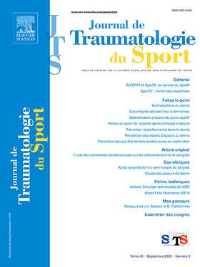 Journal de Traumatologie du Sport | Elsevier Masson | Zeitschrift | sack.de