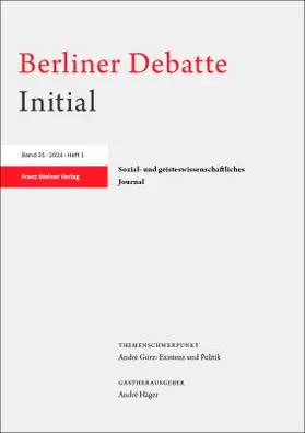  Berliner Debatte Initial | Zeitschrift |  Sack Fachmedien