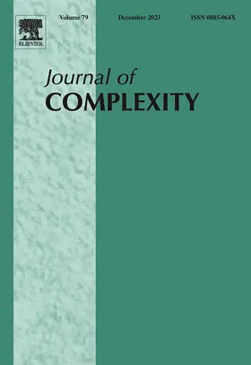  Journal of Complexity | Zeitschrift |  Sack Fachmedien