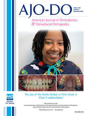 Editor- in-Chief: Rolf G. Behrents, DDS, MS, PhD |  American Journal of Orthodontics and Dentofacial Orthopedics | Zeitschrift |  Sack Fachmedien