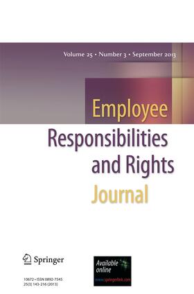 Editor-in-Chief: Melissa Parris |  Employee Responsibilities and Rights Journal | Zeitschrift |  Sack Fachmedien