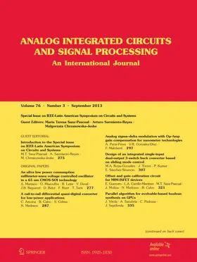 Analog Integrated Circuits and Signal Processing | Springer | Zeitschrift | sack.de