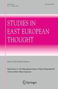  Studies in East European Thought | Zeitschrift |  Sack Fachmedien
