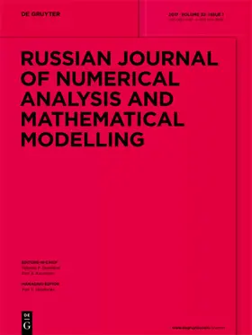 Editor-in-Chief: Dymnikov, Valentin P. / Kuznetsov, Yuri / Managing Editor: Vassilevski, Yuri V. |  Russian Journal of Numerical Analysis and Mathematical Modelling | Zeitschrift |  Sack Fachmedien