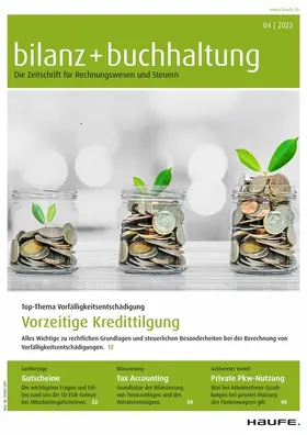 bilanz + buchhaltung | Haufe | Zeitschrift | www.sack.de