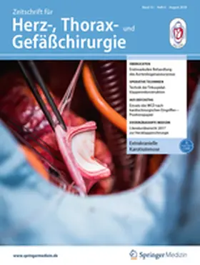 Zeitschrift für Herz-,Thorax- und Gefäßchirurgie | SpringerMedizin | Zeitschrift | www.sack.de