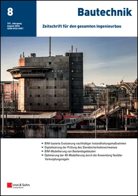 Wilhelm Ernst & Sohn Verlag für Architektur und technische Wissenschaften GmbH & Co. KG |  Bautechnik | Zeitschrift |  Sack Fachmedien