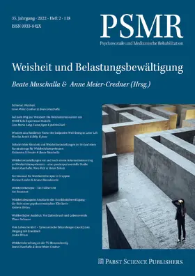 Psychosoziale und Medizinische Rehabilitation | Pabst Science Publishers | Zeitschrift | sack.de