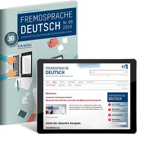 Herausgegeben vom Vorstand des Goethe-Instituts und Christian Fandrych, Britta Hufeisen, Imke Mohr, Ingo Thonhauser, Rainer E. Wicke im Hueber Verlag GmbH & Co KG, Schriftleitung und Vertretung des Goethe-Instituts: Werner Schmitz |  Fremdsprache Deutsch | Zeitschrift |  Sack Fachmedien