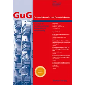 Grundstücksmarkt und Grundstückswert - GuG | Werner Verlag | Zeitschrift | sack.de