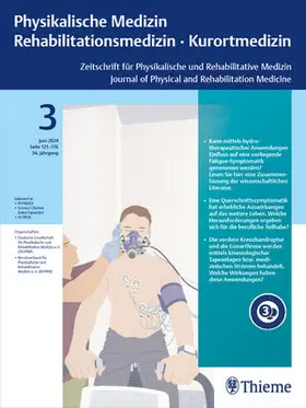 Physikalische Medizin, Rehabilitationsmedizin, Kurortmedizin | Thieme | Zeitschrift | sack.de