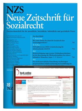 Neue Zeitschrift für Sozialrecht (NZS) | C.H.Beck | Zeitschrift | sack.de
