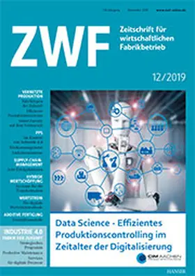 Prof.Dr.h.c.mult. Dr.-Ing. Günter Spur |  Zeitschrift für wirtschaftlichen Fabrikbetrieb | Zeitschrift |  Sack Fachmedien