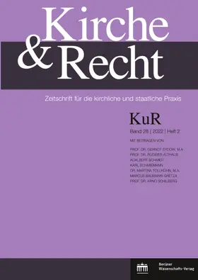Kirche und Recht - KuR | Berliner Wissenschafts-Verlag | Zeitschrift | sack.de
