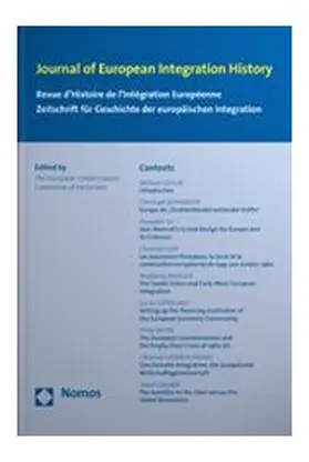  Journal of European Integration History | Zeitschrift |  Sack Fachmedien