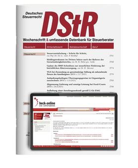 Deutsches Steuerrecht (DStR) | C.H.Beck | Zeitschrift | sack.de