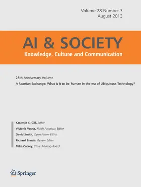 Editor-in-Chief: Karamjit S. Gill |  AI & SOCIETY | Zeitschrift |  Sack Fachmedien