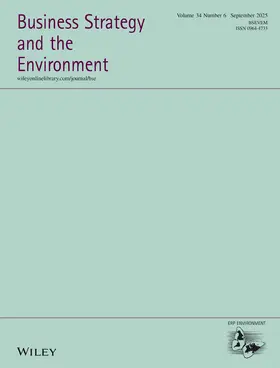  Business Strategy and the Environment | Zeitschrift |  Sack Fachmedien