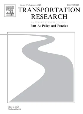 Transportation Research Part A: Policy and Practice | Pergamon | Zeitschrift | sack.de