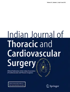 Indian Journal of Thoracic and Cardiovascular Surgery | Springer | Zeitschrift | www.sack.de