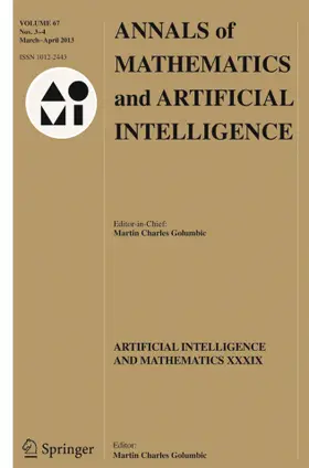  Annals of Mathematics and Artificial Intelligence | Zeitschrift |  Sack Fachmedien
