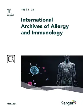International Archives of Allergy and Immunology | S. Karger | Zeitschrift | sack.de