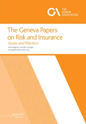 The Geneva Papers on Risk and Insurance - Issues and Practice | Palgrave Macmillan | Zeitschrift | www.sack.de