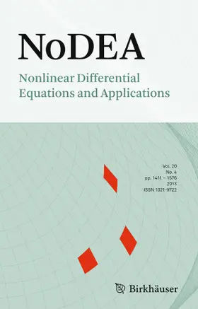 Nonlinear Differential Equations and Applications NoDEA | Springer | Zeitschrift | www.sack.de