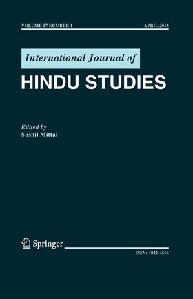 Editor-in-Chief: Sushil Mittal |  International Journal of Hindu Studies | Zeitschrift |  Sack Fachmedien