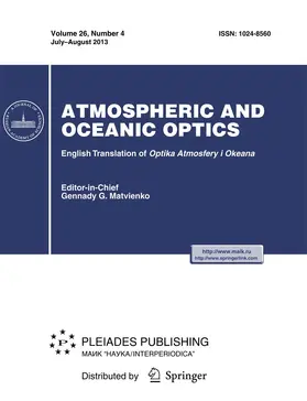 Atmospheric and Oceanic Optics | Pleiades Publishing | Zeitschrift | sack.de