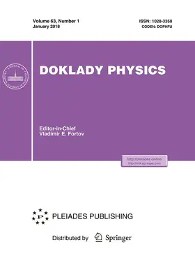 Doklady Physics | Pleiades Publishing | Zeitschrift | www.sack.de