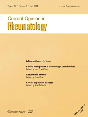  Current Opinion in Rheumatology | Zeitschrift |  Sack Fachmedien