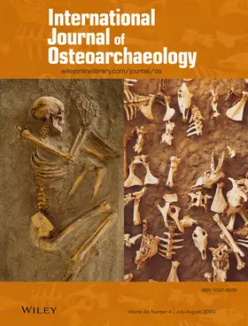  International Journal of Osteoarchaeology | Zeitschrift |  Sack Fachmedien