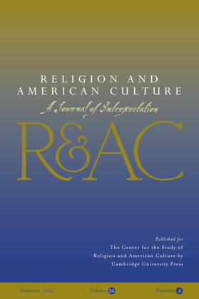  Religion and American Culture | Zeitschrift |  Sack Fachmedien