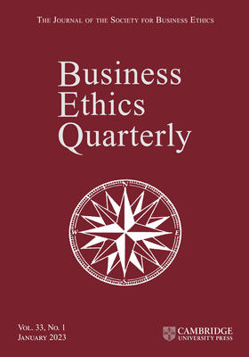 Business Ethics Quarterly | Cambridge University Press | Zeitschrift | sack.de