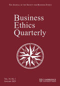  Business Ethics Quarterly | Zeitschrift |  Sack Fachmedien
