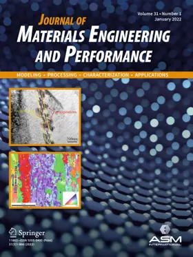 Editor: Rajiv Asthana |  Journal of Materials Engineering and Performance | Zeitschrift |  Sack Fachmedien
