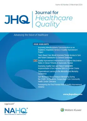 Journal for Healthcare Quality | Lippincott | Zeitschrift | www.sack.de