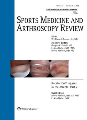 Sports Medicine & Arthroscopy Review | Lippincott | Zeitschrift | sack.de
